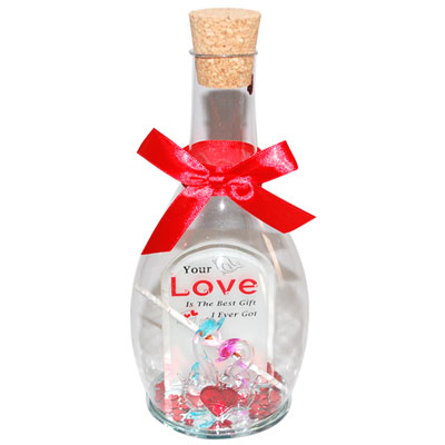 "Love Message in a Glass Jar -1602C-2-006 - Click here to View more details about this Product